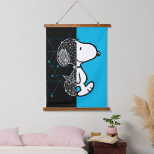 Tapisserie Suspendue cacahuètes Conception géométrique Snoopy