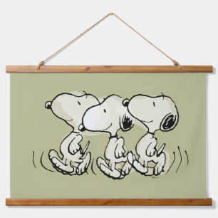 Tapisserie Suspendue cacahuètes   Snoopy Walking Tall