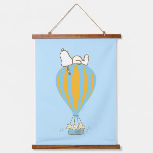Tapisserie Suspendue cacahuètes   Snoopy & Woodstock Hot Air Balloon