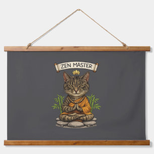 Tapisserie Suspendue Cadeau Chat Gris Drôle Détendu Chat Tabby Maître Z