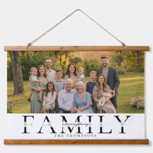 Tapisserie Suspendue Cadeau de photo de famille élégant