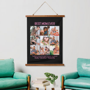 Tapisserie Suspendue Cadeau Pour Meilleure Maman Toujours Famille Photo