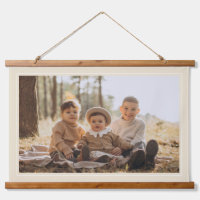 Cadre Beige moderne Custom Family Photo Canvas