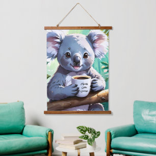 Tapisserie Suspendue Café Cosy Jungle Koala