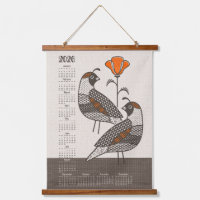 Caille et Pavot Calendrier 2026 ©studioxtine