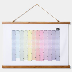 Tapisserie Suspendue Calendrier annuel 2026