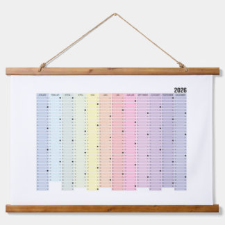 Tapisserie Suspendue Calendrier annuel 2026