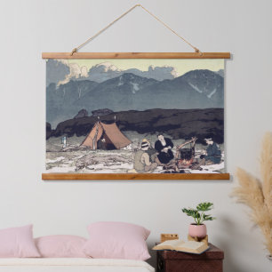 Tapisserie Suspendue Camping Alpes du Japon méridional Yoshida Hiroshi 