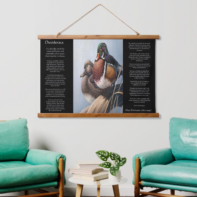 Tapisserie Suspendue Canards colverts dans l'eau DESIDERATA (Salon)