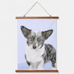 Tapisserie Suspendue Cardigan Welsh Corgi Peinture - Art Chien original