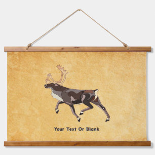 Tapisserie Suspendue Caribou/Reindeer d'art populaire