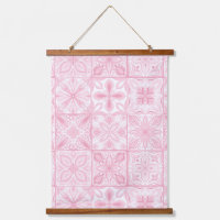 Carreaux ornés en rose