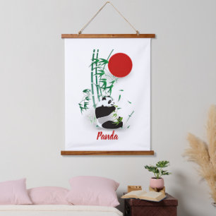 Tapisserie Suspendue Carte postale panda
