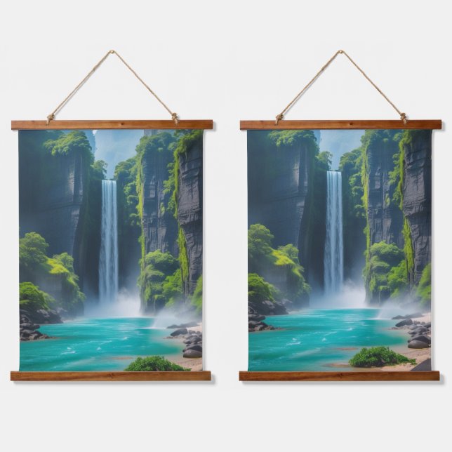 Tapisserie Suspendue Cascade Oasis - Cascade exotique (Double)