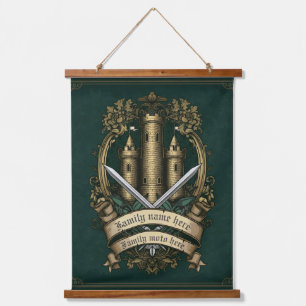Tapisserie Suspendue "Castle Crest of Honor" personnalisable