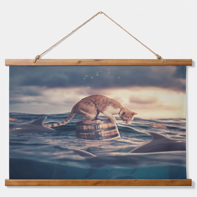 Tapisserie Suspendue Cat Nap Dream ou cauchemar (Devant)