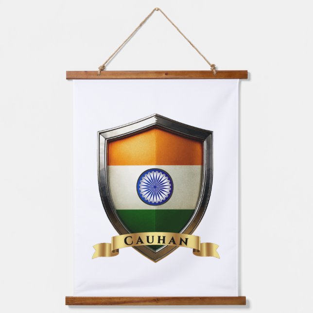 Tapisserie Suspendue Cauhan India Heritage Shield (Recto)
