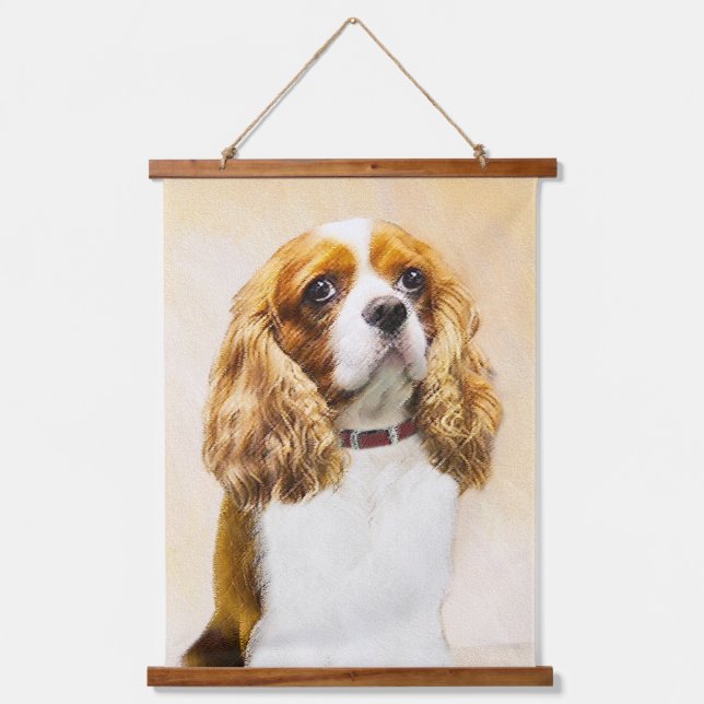 Tapisserie Suspendue Cavalier King Charles Spaniel Peinture originale (Recto)