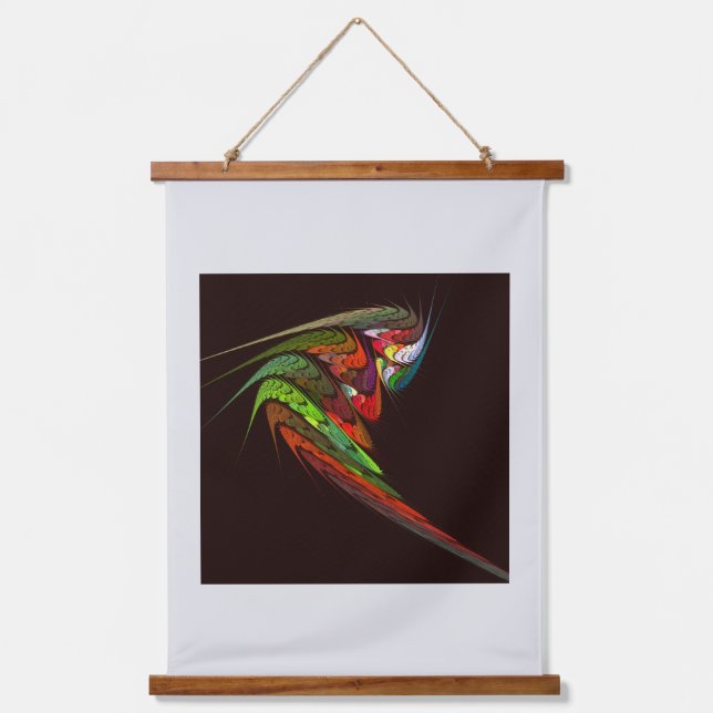 Tapisserie Suspendue Chameleon Art Abstrait (Recto)