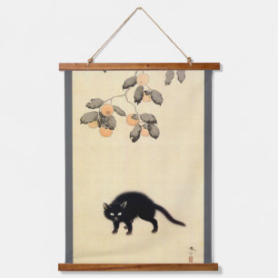 Tapisserie Suspendue Chat noir (détail), Shunsō, Art japonais