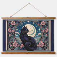 Chat noir mystique Art Nouveau