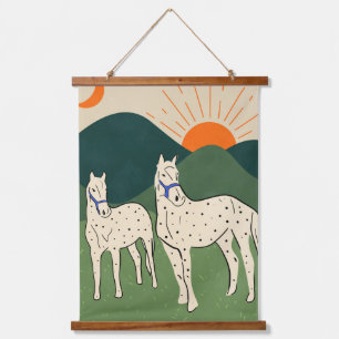 Tapisserie Suspendue Chevaux des Highlands