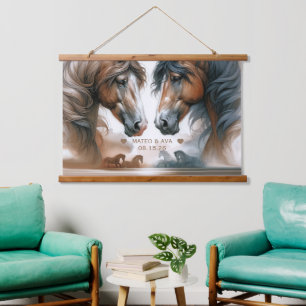 Tapisserie Suspendue Chevaux spéciaux Mariage Brown