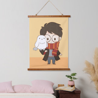 Tapisserie Suspendue Chibi HARRY POTTER™ & Hedwig