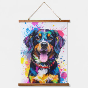 Tapisserie Suspendue Chien d'art pop