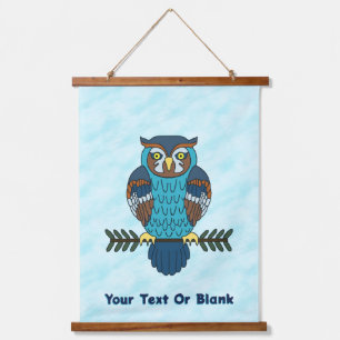 Tapisserie Suspendue Chouette d'art populaire nordique