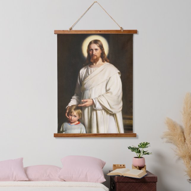 Tapisserie Suspendue Christ et le jeune enfant par Carl Heinrich Bloch (Chambre à coucher)
