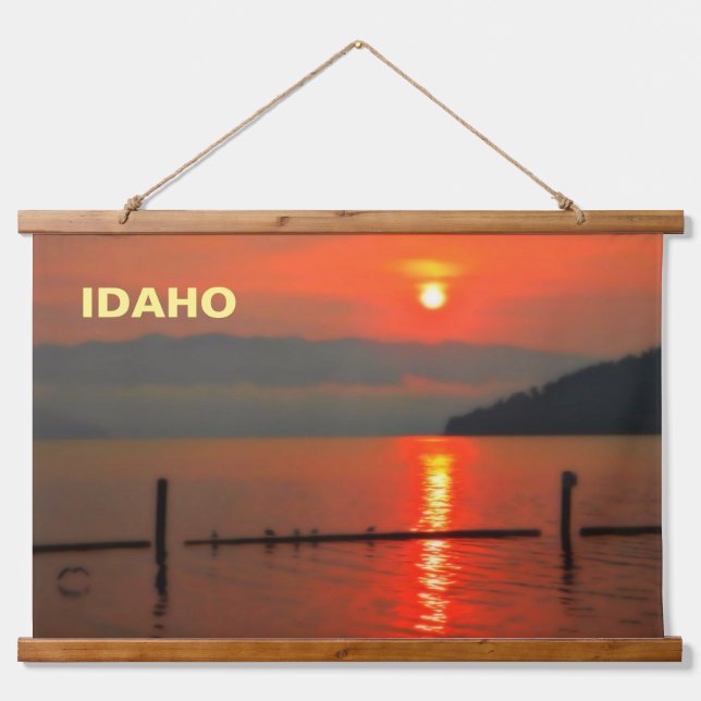 Tapisserie Suspendue Ciel Rouge Le Matin (Devant)