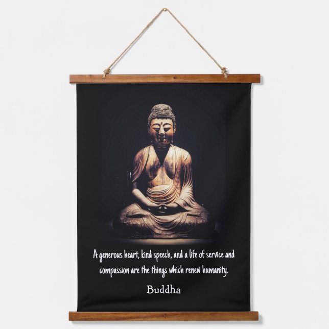 Tapisserie Suspendue Citation Bouddha (Recto)