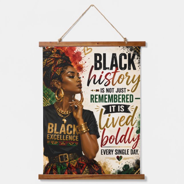 Tapisserie Suspendue Citation Excellent Blk (Recto)