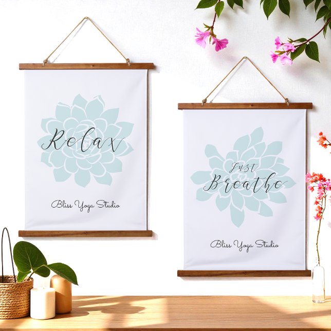 Tapisserie Suspendue Citation Inspiration Yoga Mandala (Créateur téléchargé)