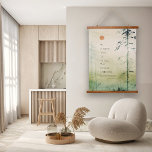 Tapisserie Suspendue Citation Zen Motivational Asian Art Wood<br><div class="desc">Une forêt naturelle de bambou avec la citation zen et intemporelle de Zuangzi. Idéal inspiration et idée cadeau pour toute occasion spéciale,  que ce soit le salon,  la chambre,  ou tout petit ou grand mur dans votre espace de vie moderne.</div>