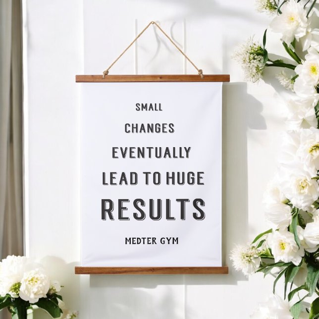 Tapisserie Suspendue Citations de gymnase Motivational Success Noir Bla (Créateur téléchargé)