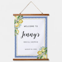 Citron Botanique Bleu Fête des mariées Carrelage B