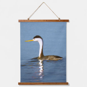 Tapisserie Suspendue Clark's Grebe Painting - Art d'origine des oiseaux