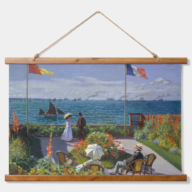 Tapisserie Suspendue Claude Monet - Jardin de Sainte-Adresse (Devant)