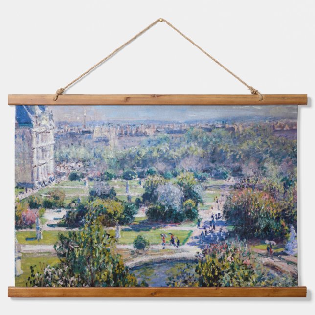 Tapisserie Suspendue Claude Monet - Les Jardins des Tuileries (Devant)