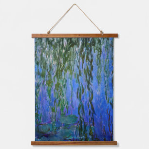 Tapisserie Suspendue Claude Monet - Lys d'eau avec saule plumant