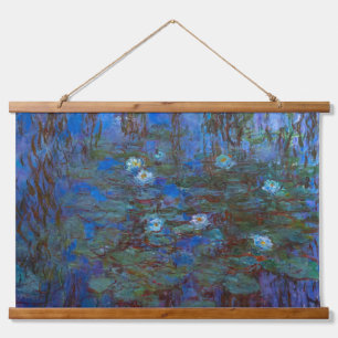 Tapisserie Suspendue Claude Monet - Nymphéas bleus