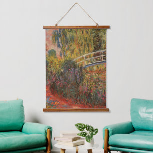 Tapisserie Suspendue Claude Monet Pont japonais Giverny Art