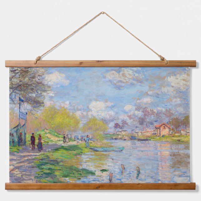 Tapisserie Suspendue Claude Monet - Printemps de la Seine (Devant)