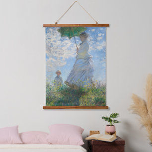 Tapisserie Suspendue Claude Monet Wall Art Femme Avec Parasol