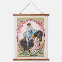 Clown Distribuant Des Fleurs À Une Femme À Cheval