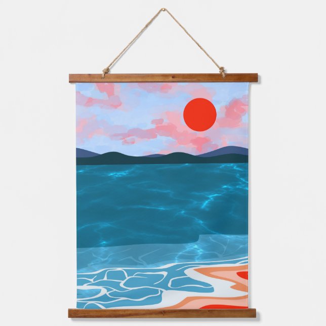 Tapisserie Suspendue Coastal Hues (Recto)