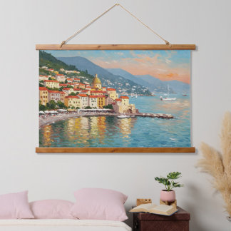 Tapisserie Suspendue Coastal Village