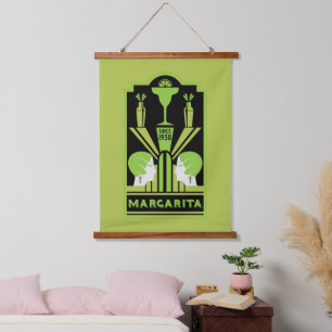 Tapisserie Suspendue Cocktail Margarita Art Déco